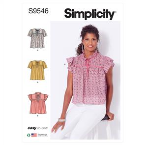 Simplicity Pattern 9546 Misses' Tops
