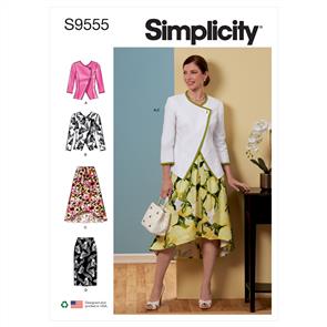 Simplicity Pattern 9555 Misses' Jacket and Skirts