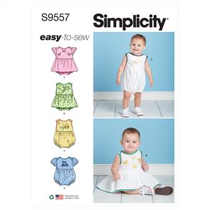 Simplicity Pattern 9557 Babies' Romper