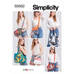 Simplicity Pattern 9562 Tote, Bags and Pouch