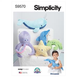 Simplicity Pattern 9570 Plush Sea Creatures