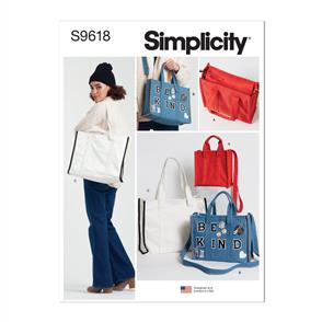 Simplicity Pattern 9618 Tote Bag in Three Sizes