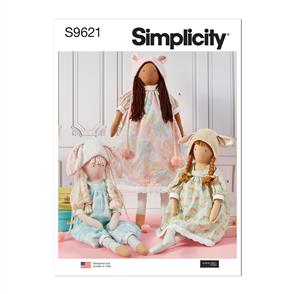 Simplicity Pattern 9621 Lanky Plush Dolls and Clothes by Elaine Heigl Designs