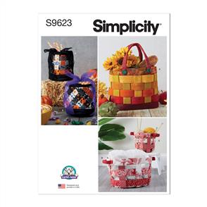 Simplicity Pattern 9623 Fabric Baskets by Carla Reiss Design