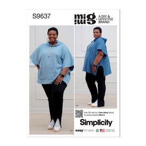 Simplicity Pattern 9637 Women's Hoodies and Leggings by Mimi G
