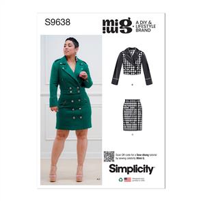 Simplicity Pattern 9638 Misses' Jackets and Skirt by Mimi G