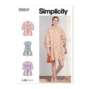 Simplicity Pattern 9641 Misses' Button Down Dress
