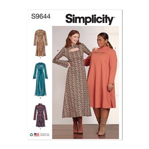 Simplicity Pattern 9644 Misses' and Women's Knit Dress in Three Lengths
