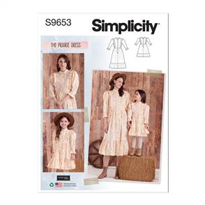 Simplicity Pattern 9653 Children's and Misses' Dress by Elaine Heigl Designs
