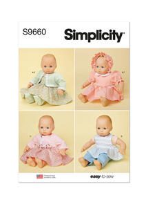 Simplicity 15" Baby Doll Clothes