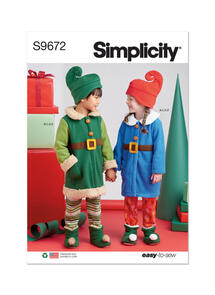 Simplicity Children's Robes, Top, Pants, Hat and Slippers in Sizes S-M-L