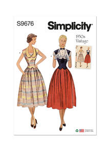 Simplicity Misses' Vintage Two-Piece Dresses