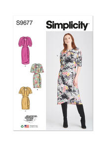 Simplicity Misses' Dresses with Sleeve and Length Variations