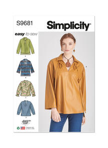 Simplicity Misses' and Women's Pull-Over Top