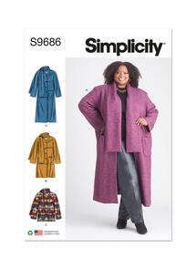 Simplicity Womens' Coat and Jacket