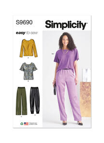 Simplicity Misses' Tops and Pull-On Pants