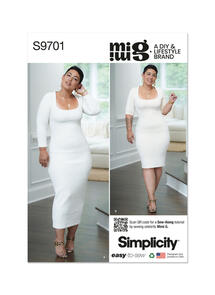 Simplicity Misses' Knit Dress in Two Lengths by Mimi G Style