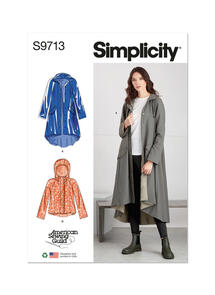 Simplicity Misses' Jacket in Two Lengths - Designed for American Sewing Guild