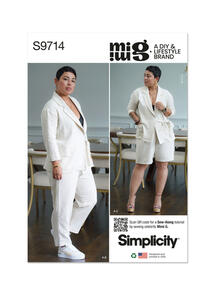 Simplicity Misses' Jacket, Pants and Shorts by Mimi G Style