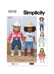 Simplicity 18" Doll Clothes by Elaine Heigl Designs