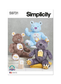Simplicity Stuffed Bear by Carla Reiss Design