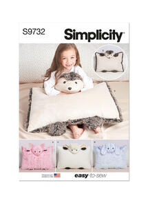 Simplicity Plush Animal Pillow Cases