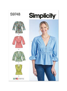 Simplicity Misses' Top with Sleeve Variations