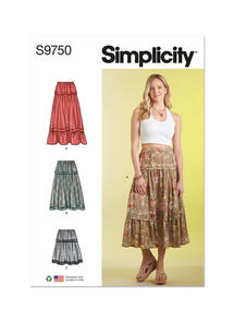 Simplicity Misses' Skirt in Three Lengths