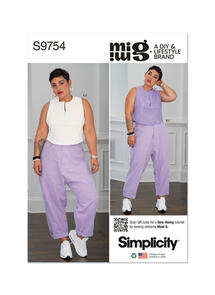 Simplicity Misses' Tops and Cargo Pants by Mimi G Style