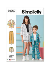 Simplicity Children's and Girls' Jacket, Pants and Shorts for American Sewing