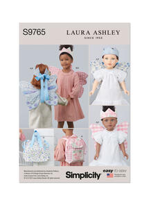 Simplicity Children's Wings, Crown, Tote, Backpack and Wings and Crown for Doll