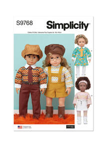 Simplicity 18" Doll Clothes by Elaine Heigl Designs