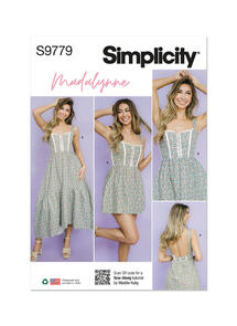 Simplicity Misses' Dress in Two Lengths by Madalynne Intimates