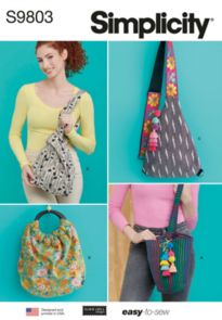 Simplicity Sewing Pattern Bags in Four Styles S9803