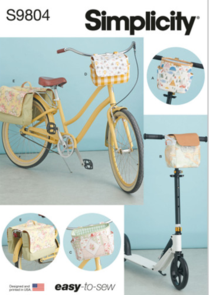 Simplicity Sewing Pattern Bicycle Baskets, Bags and Panniers S9804