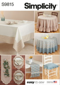 Simplicity Sewing Pattern Tabletop Décor S9815