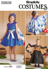 Simplicity Sewing Pattern Children's and Girls' Costumes S9836