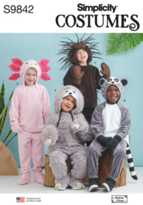 Simplicity Sewing Pattern Children's Animal Costumes S9842