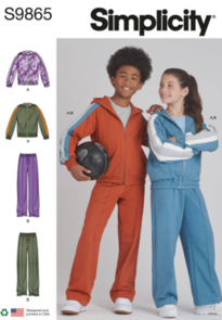 Simplicity Sewing Pattern Girls' and Boys' Jacket and Pants S9865