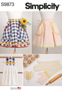 Simplicity Sewing Pattern Apron and Kitchen Accessories S9873