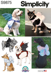 Simplicity Sewing Pattern Dog Harness with Wings S9875