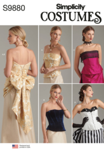 Simplicity Sewing Pattern Misses' Corsets and Sash S9880