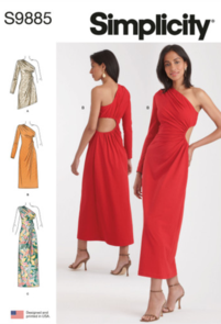 Simplicity Sewing Pattern Misses' Knit Dress in Three Lengths S9885