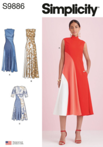 Simplicity Sewing Pattern Misses' Dress with Length Variations S9886