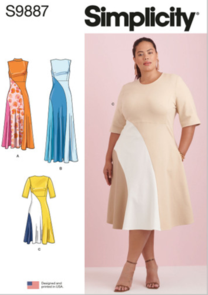 Simplicity Sewing Pattern Women's Dress with Length Variations S9887