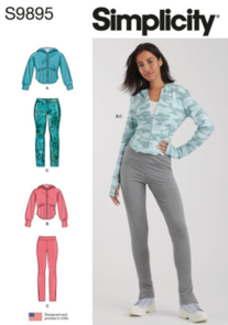 Simplicity Sewing Pattern Misses' and Women's Jacket and Knit Leggings S9895