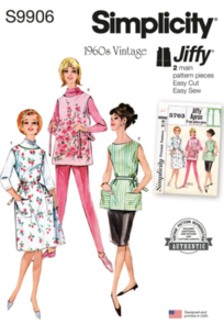 Simplicity Sewing Pattern 1960s Misses' Apron in Two Lengths S9906