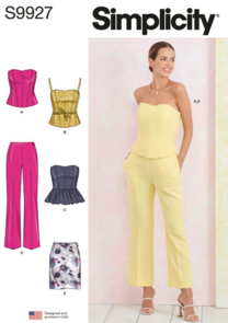 Simplicity Sewing Pattern Misses' Corsets, Pants and Skirt S9927