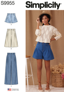 Simplicity Sewing Pattern Misses' Shorts and Pants S9955