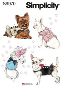 Simplicity Sewing Pattern Dog Coats S9970